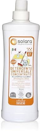 Officina Naturae | Solara Detergente Universale Concentrato Senza Profumo, Adatto per Allergie e MCS, Flacone in Bioplastica, 1L