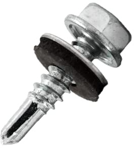 DOJA Industrial | Tornillos Autotaladrantes M4 | Pack 400 | 4,8*19mm | Tornillos Roscachapas Hexagonal con Arandelas para Chapas Metalicas | Tornillo Autotaladrante para Metal, Panel Sandwich Tejado