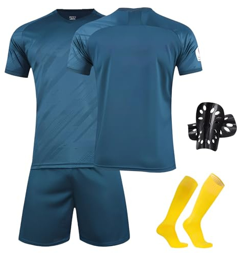 Sternstunde Trikot Sets Kinder, Hause/Auswärts Fußballtrikot für Kinder,Herren Jungen Fussball Jersey Football Trikots, Sportshirt Junge Football Training Tshirts Shorts (A01, 10-11 Jahre)