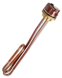Heating Element 220V 3KW Copper Heating Resistance Fold Back Type DN32 Immersion Water Heating Element With Thermostat