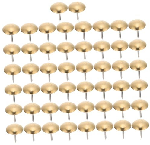 BUGUUYO 50stücke Polsternägel Aus Kupfer Möbelnägel Mit Rundem Kopf Für Sofa-reißnägel Ziernägel Zur Montage