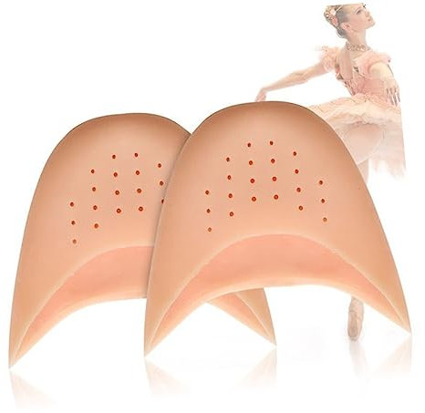 Beaupretty 1paar Silikon Ballet Pointe Schuhpads Mit Löchern Hohe Absorption Für Fußschutz Tanzschuhen Hautfarbe