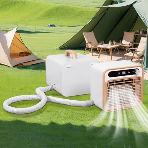 Bärbar Luftkonditionering Split 24 Timmars Timer Mobils Luftkonditionering Med Slang Och Handtag Avtagbart Filterdesign för Camping På Hemmakontoret 110v/220v(220v)