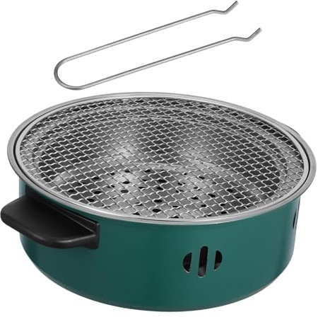 Abaodam Padella Portatile Piastra Inox per Barbecue all Aperto Padella per Grigliare Riutilizzabile Vassoio Antiaderente per Barbecue Campeggio e Picnic