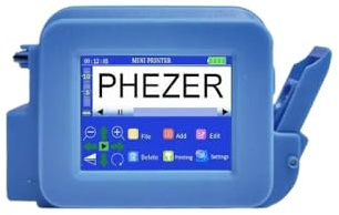 Impresora portátil compatible con PC13plus 12. Impresora de inyección de tinta portátil de 7mm para código de lote de barras QR, fecha, número, logotipo, etiqueta de caducidad(Without ink-12.7mm)
