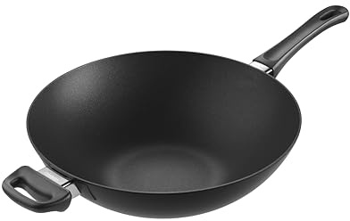 SCANPAN Classic Wokpfanne Induction 32 cm | Multifunktionale Wok-Pfanne | Stratanium+ Antihaftbeschichtung | Ofenfest