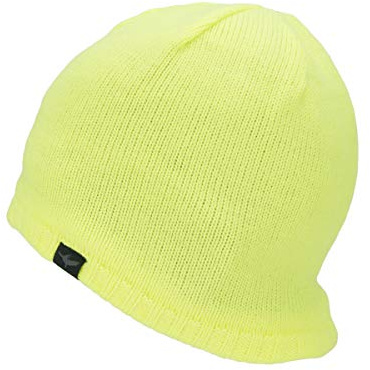SEALSKINZ Unisex Wasserdichte Beanie für Kaltes Wetter – Gelb, S/M