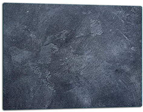 TMK ArtDeko – Schneidebrett Glas – Glasschneidebrett für die Küche 52x40 cm – Robust, Hygienisch & Rutschfest – Glas Schneidebrett – Zusätzliche Arbeitsfläche – Vielseitige Nutzung