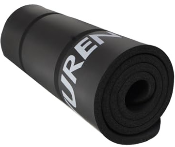 RYTMAT Yogamatta Extra Tjock 15mm Miljövänlig NBR Träningsmatta, Hög Täthet för Yoga Pilate Gymnastik Sträning 183 × 61cm med Bärrem och Väska