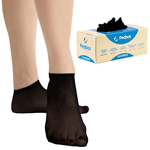 Pedsox Comfort Hygieniska strumpor Engångs för skoprov, Svart, one size