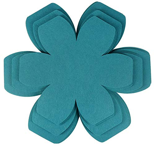 BYKITCHEN Pot and Pan Protectors, Set of 12 and 3 Different Sizes, Larger & Thicker Felt Pan Protector Pads, Cyan Pot Separators Protectors for Stacking and Protecting Your Cookware