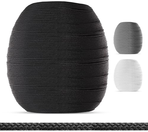 EFIXS draglina för aluminiumpersienner (diameter 1,4 mm) - färg: svart - längd: 10 till 50 meter - här: 50 meter