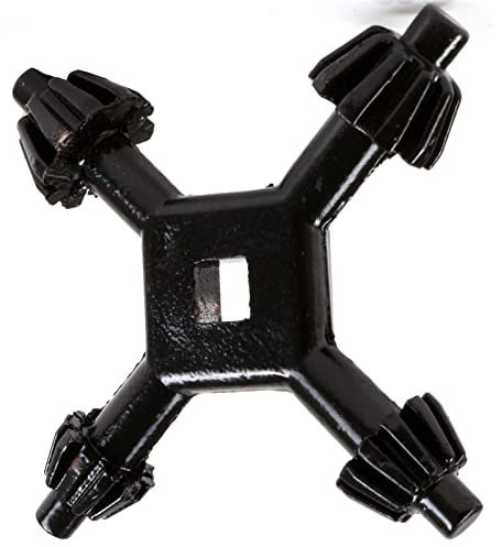 TRTO 1Pcs Black Color Universal Chuck Key 4 Way Drill Drive Cordless Imperial Replacement Corded Tool Easy to Use