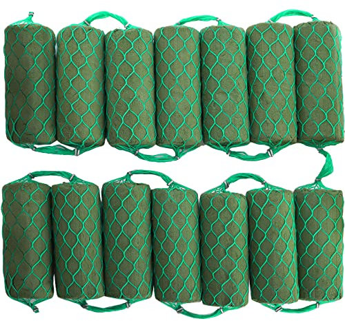 Lyellfe 14 Pieces Floral Foam Garland, 10 Ft Arch Door Flower Sponge Blocks Kit, Absorption Flower Holder for Wet Dry Fresh Flowers, Arrangement, Centerpiece,Wedding Decor
