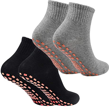 GHEART Yoga-Socken, Yoga-Socken für Damen, Anti-Rutsch-Socken, Rutschfeste Socken, Ideal für Yoga, Damen Pilates, Barre, Tanz, Ballett, Kampfsport, Trampolin, Fitness, 2 Paar