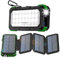 WASTDE Batterie Externe Solaire 26800 mAh avec Panneau Solaire, Chargeur Solaire Batterie Externe USB-C 18 W Sortie/Entrée Charge Rapide avec Lampe de Camping et Lumière (SOS) étanches pour Téléphone