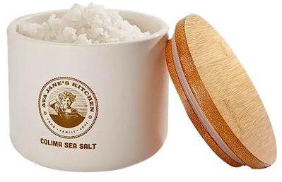 AVA JANE’S KITCHEN Salt Elegant Holder with Lid for Colima Sea Salt