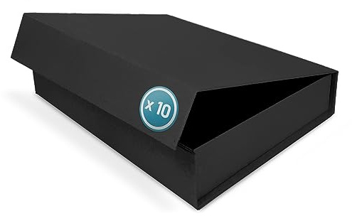 Verpackungswelt Geschenk-Box mit Deckel | 23 x 17 x 5 cm (10er Pack) | Geschenk-Karton mit Magnet-Verschluss | Perfekt für Geburtstag, Hochzeit, Weihnachten, Geburt | Geschenk-Verpackung in Matt