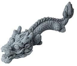 FAITHFULLY Handgefertigte Statue Kreative Tee Haustier Sand Stein Drachen Statue Desktop Wahrsagerei Ornamente Hause Aquarium Landschaftsbau Dekorationen für Teeliebhaber