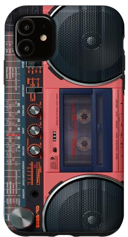 Hülle für iPhone 11 Boombox Throwback Retro Musik 80er & 90er Koralle Ghettoblaster