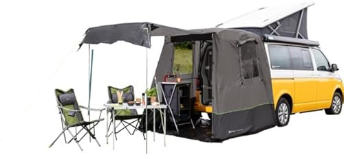 BERGER Tonale Rear Bus Heckzelt | Wohnmobil Vorzelt für zusätzlichen Wohnraum | Camping Busvorzelt Autozelt mit Stehhöhe SUV Van | Rahmenlose Konstruktion UV-Schutz 50+