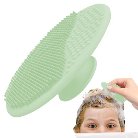 Baby Scalp Brush - Silicone Baby Hair Scrubber | Cradle Cap Silicone Massage | Children Scalp Massager Comb | Newborns Bath Brush | Comb for Washing Baby Hair | Cradle Cap Bath Brushes