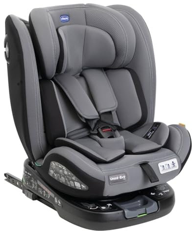 Chicco Unico Evo I-Size Sillita de Auto, 0 a 36 Kg, Homologada ECE R129/03, Isofix Giratoria a 360° y Reclinable, Grupo 0/1/2/3 de 0 a 12 Años