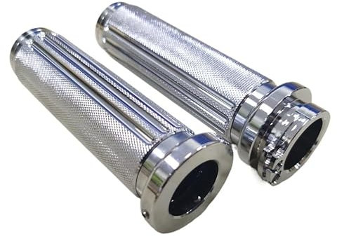 Griffe Lenker Motorrad Chrom 25mm Lenker Handgriffe Für Har&Ley Touring Road King Softail Dyna Wide Glide Fat Boy Sportster