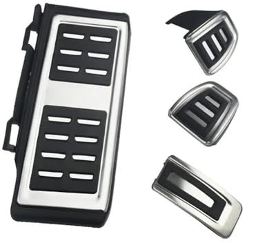 Auto Bremspedal Für Q2 SQ2 TT S1 A1 Für Q3 TTS RS3 A3 2017 2018 2019 2020 Edelstahl Pedal Abdeckung Auto Styling(MT With Rest Pedal)
