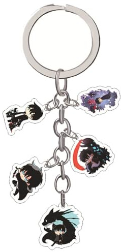 Solo Levelings Schlüsselanhänger Mit Fünf Figuren Anime Figur Cosplay Zubehör Solo Levelings Anhänger Deko, Acryl