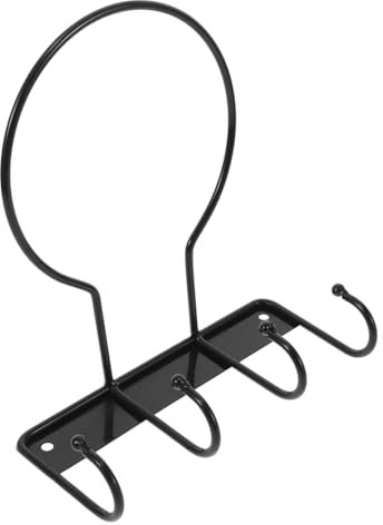 ibasenice Football Wall Mount Rack Basketball Storage Stand Iron Material Sports Ball Holder Space Saving for Home Garden Sports Facility