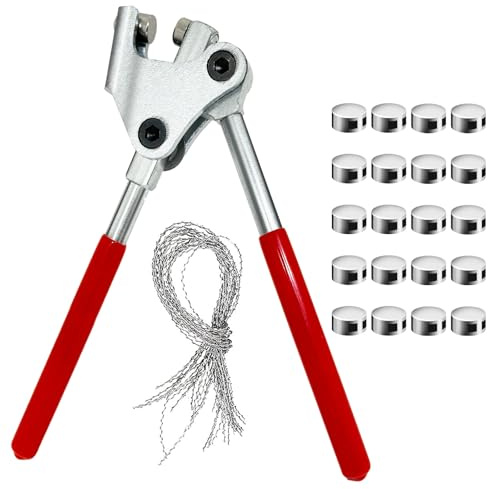 chuanhylis Pinze di Tenuta, Alta Durezza set di Pinze per Sigilli, Sigillo di Piombo, Accessori Completi per Contatori Elettrici Sigillati, Contatori Dell'acqua, Contatori del gas