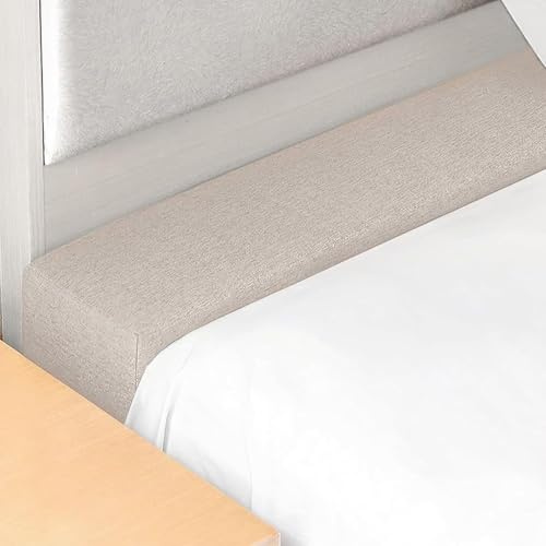 Yekuhe Bettlückenfüller 200 140 120 180 90cm, Bettbrücke für Doppelbett Schrank, Matratzenverlängerung mit Bezug Waschbar für Kopfteil Bett Matratze Zwischen und Wand(Beige,200x5x20cm)