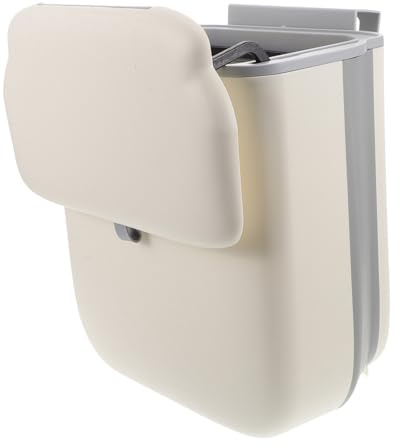 WEKADRIN Cestino Pieghevole con per Spazi Ridotti Pattumiera da Parete in Plastica Robusta per Cucina Bagno e Camper Contenitore Sospeso