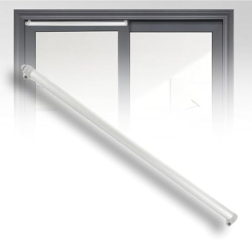 Cierrapuertas automático corredizo, con velocidad ajustable y amortiguación neumática silenciosa. Fuerza de tracción de hasta 70 kg, para puertas de 75 a 130 cm de ancho.
