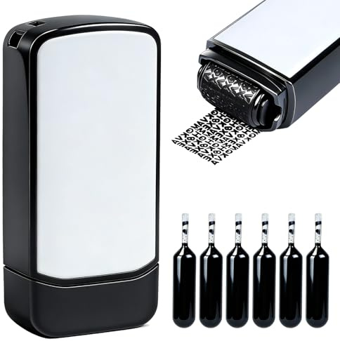 Address Blocker StampConfidential Roller Stamps, 16mm Wide Identity Theft Protection Roller Stamp Set, Data Defender Data Blocker Address Stamps, Privacy Safety Road Stamp Rollers, with 6 Refills