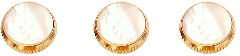 Gazechimp 3pieces Ventil Knopf Knöpfe Finger Button für Trompete Trumpet Reparatur Teil Weiß