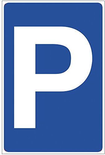Schild Parkplatz - Parkplatzschild aus Alu/Dibond 140x200 mm - 3 mm stark