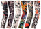 BaiJ Tattoo Ärmel Set, 6 Stück Gefälschte Temporäre Tattoo Armstulpen & Sleeves für Herren/Frauen/Männer, Sonnenschutz-Ärmel & Sonnenschutz Zubehör für Basketball, Radfahren, Halloween & Karnival