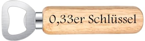 Druck Solutions Flaschenöffner Holz- Happy Biersday