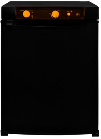 Refrigerador de absorción de 3 vías KuKoo de 43 L - Alimentación a gas, 12 V y 240 V - Silencioso y compacto - Ideal para camping, caravanas y viajes fuera de la red - Puerta reversible