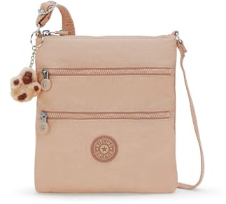 Kipling Women's Keiko Crossbody Mini Bag, Lightweight Adjustable Purse, Durable Shoulder Sling, Light Clay Sand, 8.25''L x 9''H x 0.75''D
