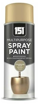 SDMAX Champagne Gold Metallic Spray Paint, Fast Drying, Metallic Finish, Non-Cracking, Easy To Use, Long Lasting, Lightweight And Portable, Multipurpose Use, 400ml (1PCS)