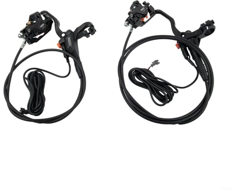 ReachMall Set di freni a disco idraulici per bici elettriche, 850 mm, in lega di alluminio, piccolo driver XOD elettrico con freno a olio esteso (anteriore + posteriore)
