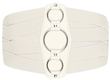 BlackButterfly Korsettskärp Dam Konstläder Resårgaller, Beige, S