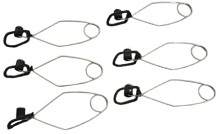 Harilla 6 Stück Flöte Pad Clips Blasinstrument Klarinette Reparatur Schellen Musikinstrument Zubehör Einbuchtung Clip Reparatur Werkzeug