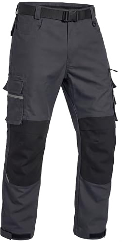 Elainone Arbeitshosen Männer Robuste Arbeitshosen-Herren mit Kniepolster-Taschen für Handwerk, Produktion und Baugewerbe Schwarz-neon 56
