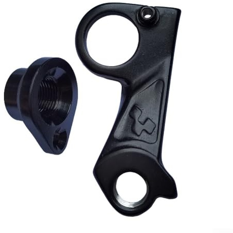 Besttoolifes Reaction Mountain and Road Bikes Black Frame Gear Rear Derailleur Mech Hanger Dropout with Bolts Aluminium Tail Hook Replacement with Compatible