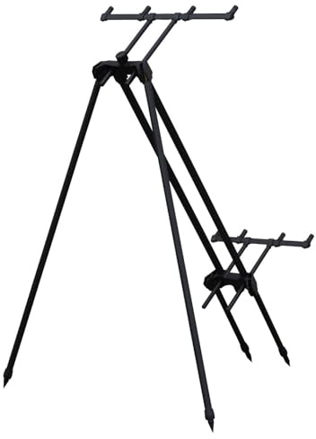 Prologic Tri-Sky Pod 4 Rod- Rutenhalter zum Karpfenangeln Rutenablage für Karpfenruten Rutenständer Rod Pod zum Angeln auf Karpfen