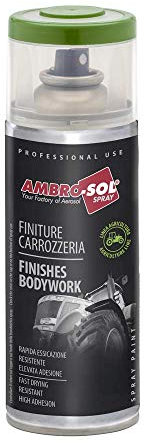Ambro-Sol V400CAR13 Smalto/Vernice Finiture Carrozzeria Linea Agricoltura, Ideale per Trattori e Macchine Agricole Operatrici, Bomboletta Spray in Banda Stagnata Riciclabile 400 ml, Verde Claas
